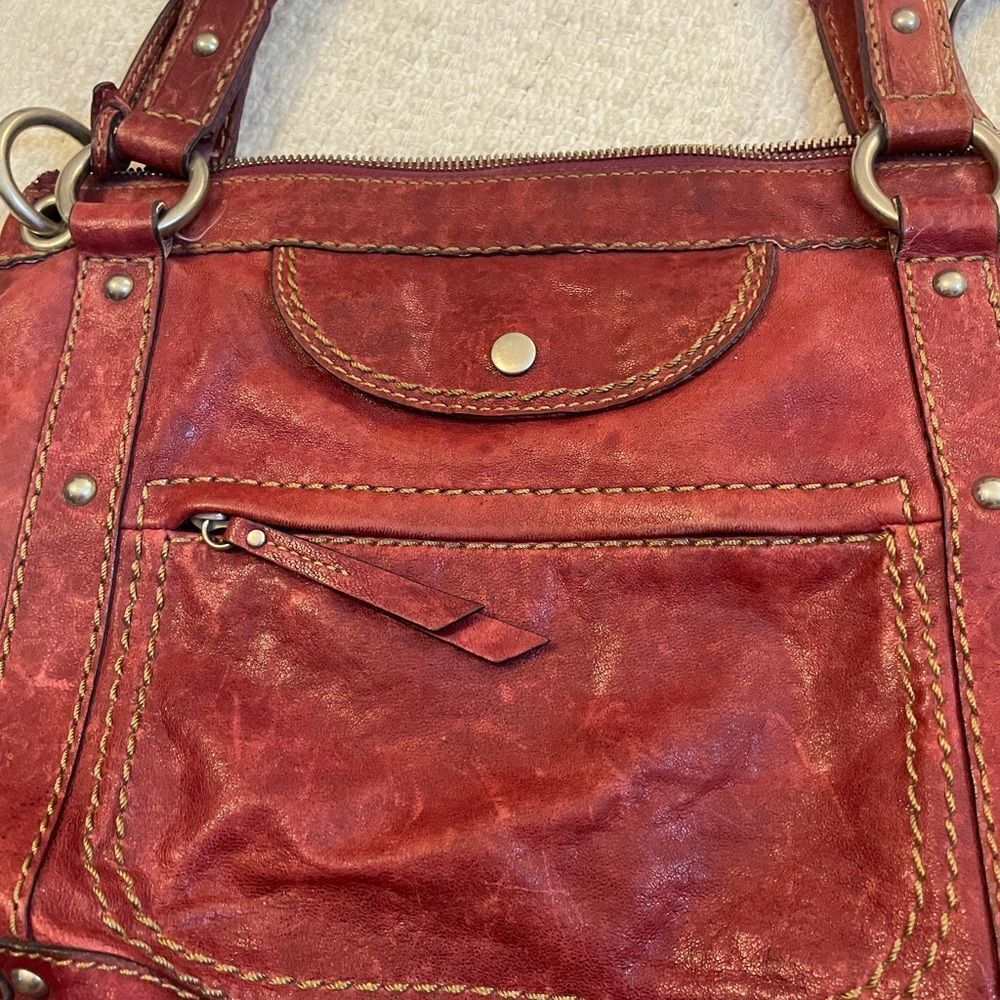 Fossil red leather bag - Picture 3 of 7